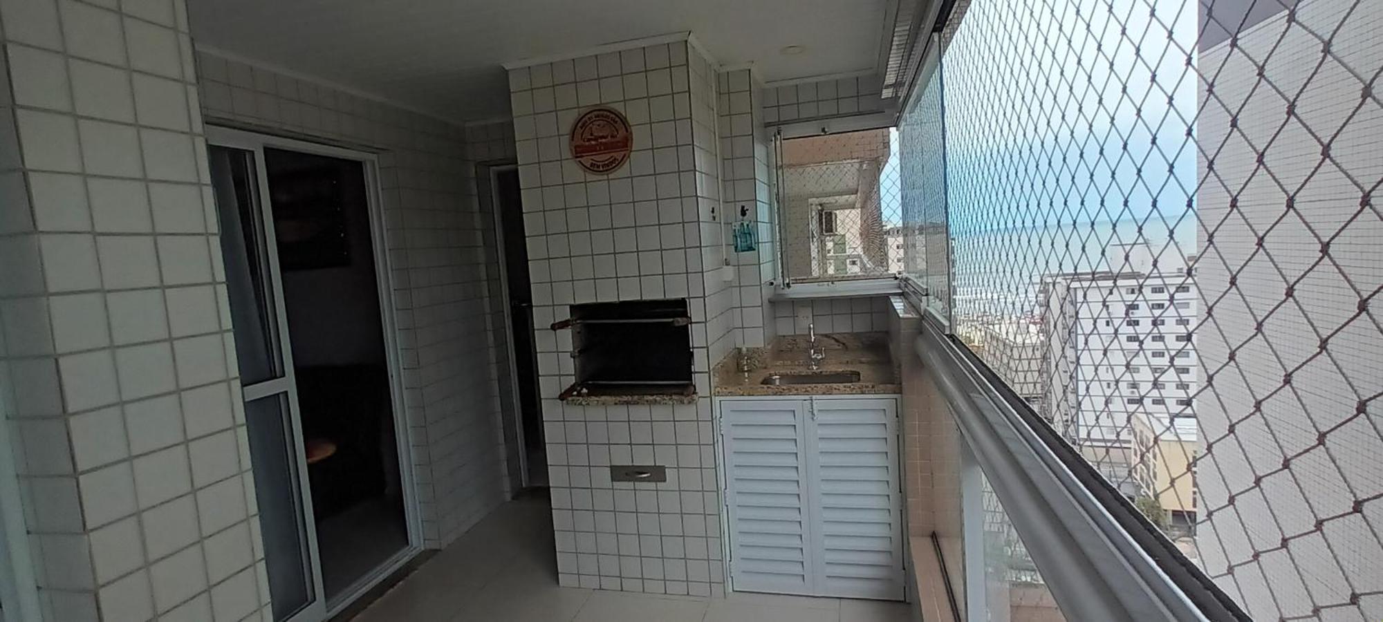 Apto Com Sacada Gourmet Vista Mar Apartment Praia Grande (Santos)